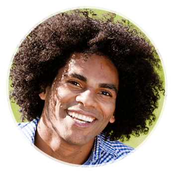 Closeup of a Young Man Smiling