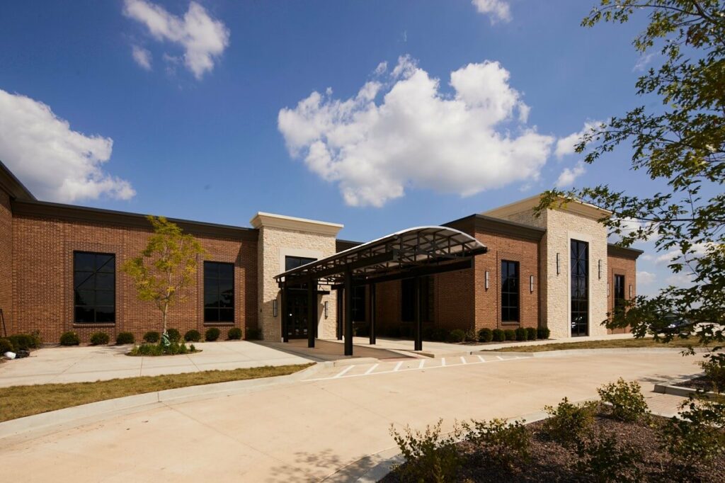 Exterior shot of VisionPoint Eye Center's entrance